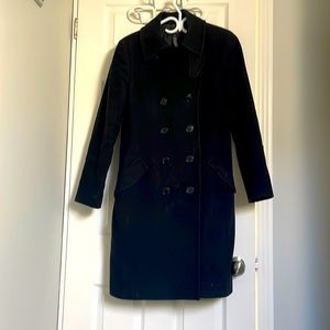 Club Monaco black wool coat